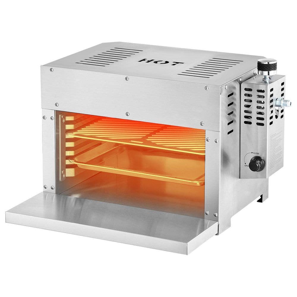 14.17 in. Propane Outdoor Pizza Oven, Portable Steak Grill, Infrared Broiler for Outdoor Barbecue