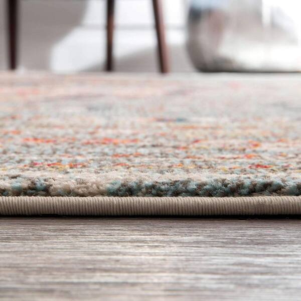 Nuloom Distressed Persian Sarita Gray, How To Get A New Area Rug Lay Flat