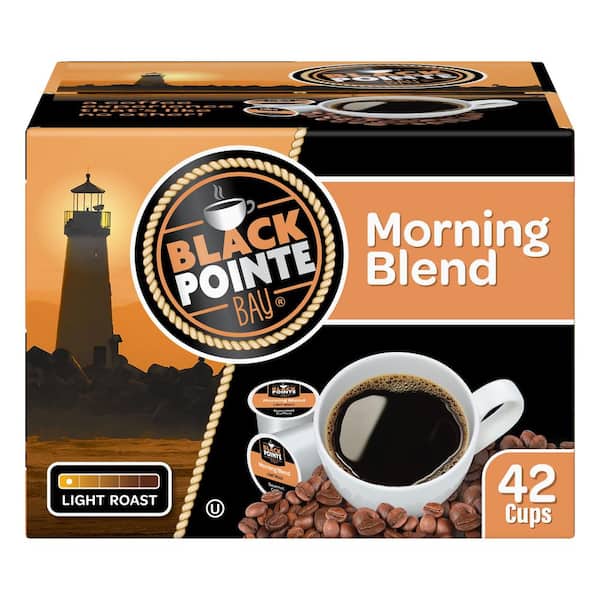 BLACK POINTE BAY Morning Blend, Light Roast, 42 Count Single Serve Coffee Pods for Keurig K-Cup Brewers