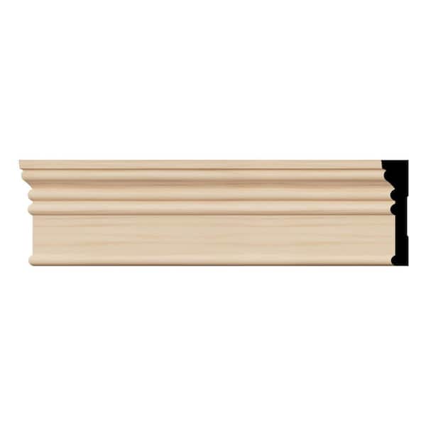 Ekena Millwork MRB3 0.69 in. D x 3.25 in. W x 96 in. L Wood (Alder) Howe Casing Moulding