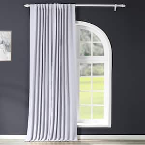 Fog Grey Rod Pocket Room Darkening Curtain - 100 in. W x 108 in. L (1 Panel)