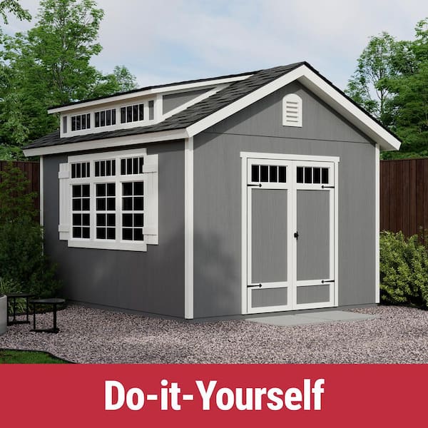 Do-it Yourself Windemere 10 ft. x 12 ft. Deluxe Multi-purpose Wood Shed with Smartside and operable window (120 sq. ft.)