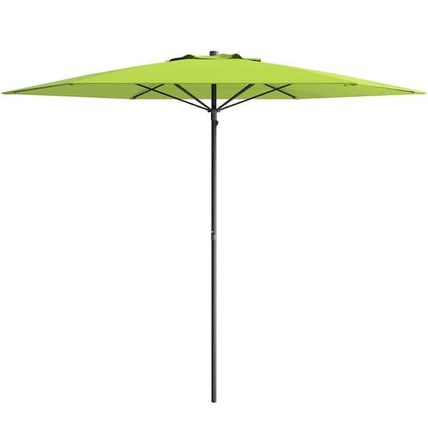 CorLiving 7.5 ft Steel Beach Umbrella in Lime Green