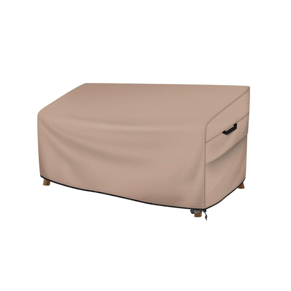 60 in. x 35 in. x 35 in. Brown Waterproof Outdoor Sofa Cover, Heavy Duty 600D Polyester Canvas Complex Patio Bench Cover price history on PriceWatchPro