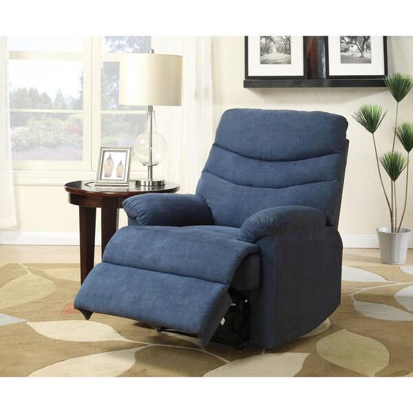 navy blue wall hugger recliner