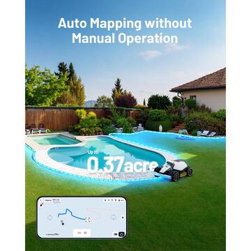 MAMMOTION LUBA mini AWD 800 7.9 in. Robot Lawn Mower (8600 sq.ft) Adjustable Cutting Height (0.8in-2.6in), UltraSense AI Vision LUBA mini AWD 800