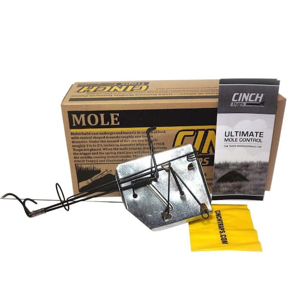2 Pack Mole Traps That Kill Best, Mole Trap Easy to Set, Galvanized Steel  Scissor Mole Traps for Lawns, Reusable Quick Capture Gopher Vole Traps