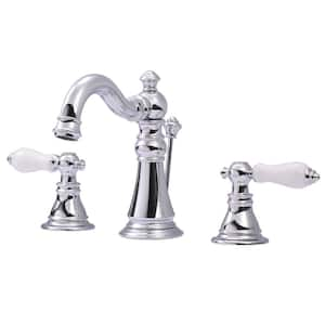 Kingston Brass 8 Widespread Bathroom Faucet, Chrome KS2961ML