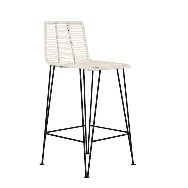 MH LONDON Odette 36 in. Ivory Bar Stool MHBS913IV The Home Depot