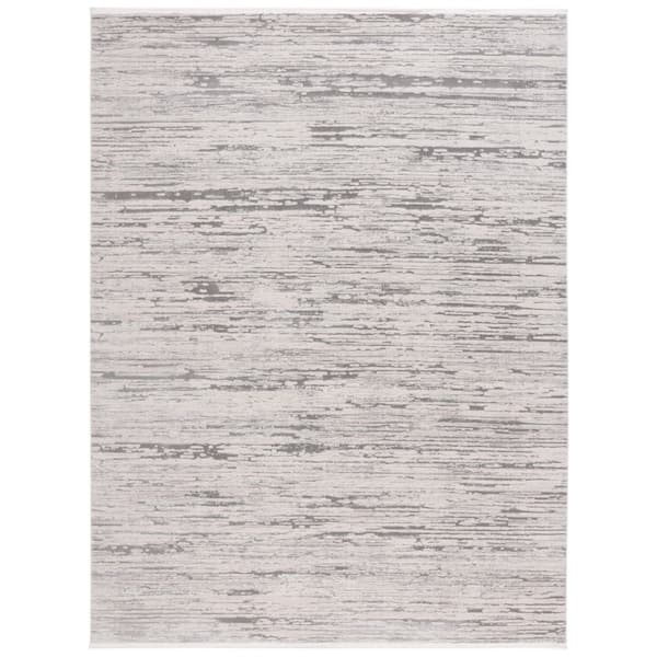 SAFAVIEH Diamond 8 ft. x 10 ft. Gray/Beige Distressed Marle Area Rug ...