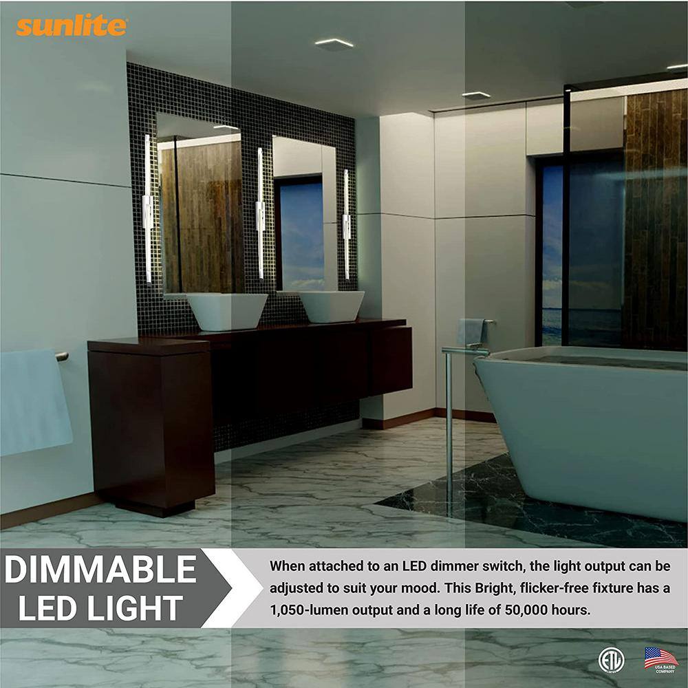 27-Inch Chrome LED Dimmable Vanity Light Fixture