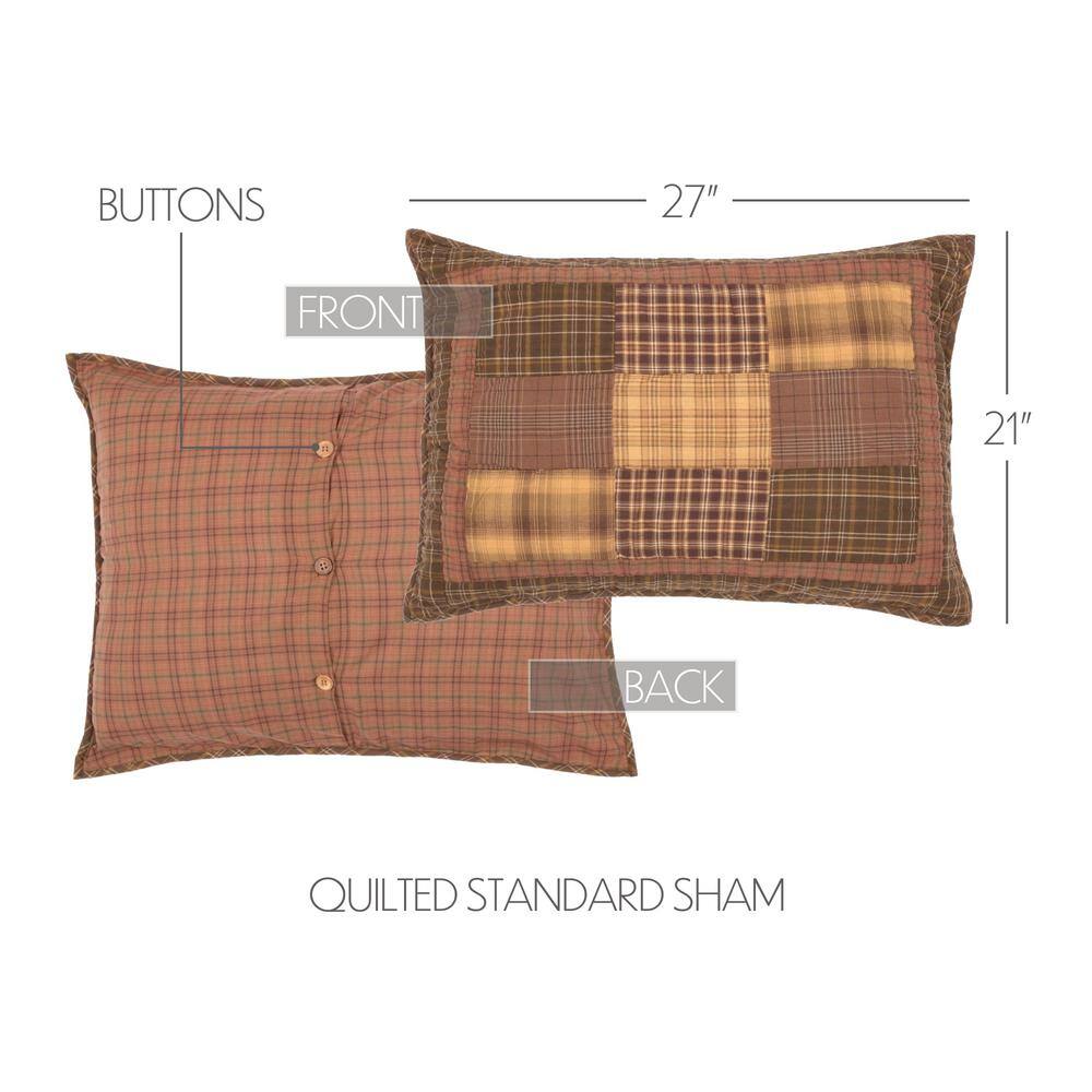 Prescott Rustic Cotton Patchwork Standard Sham