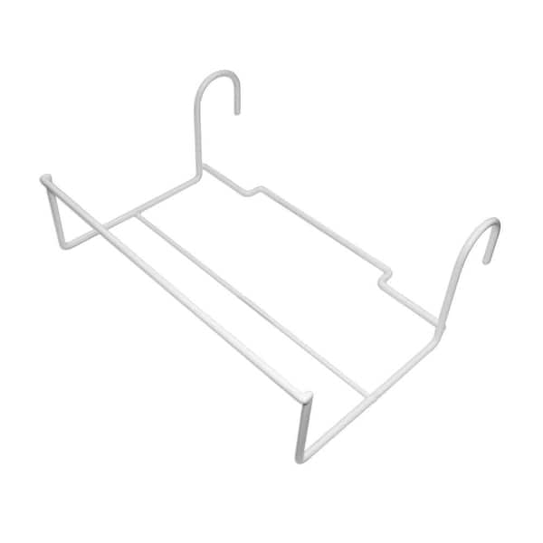 Deco Joe 14 in. x 4 in. White Plastic Flower Box Holder