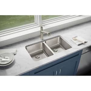 Lustertone 31in. Undermount 2 Bowl 18 Gauge  Stainless Steel Sink Only and No Accessories