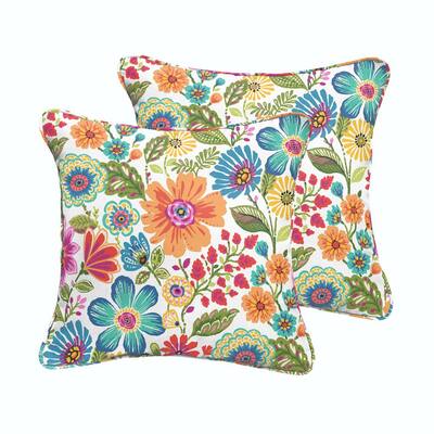 outdoor floral pillows