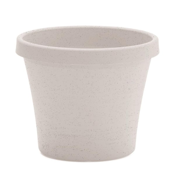 Terra 15 in. L x 15 in. W x 12.75 in. H 20 qts. Vanilla Bean Indoor/Outdoor Plastic Planter