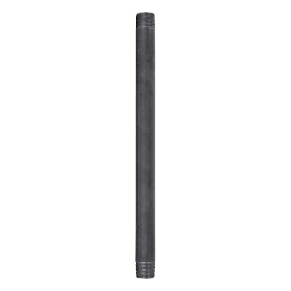 STZ 3/4 in. x 1.16 ft. Black Steel Sch. 40 Cut Pipe