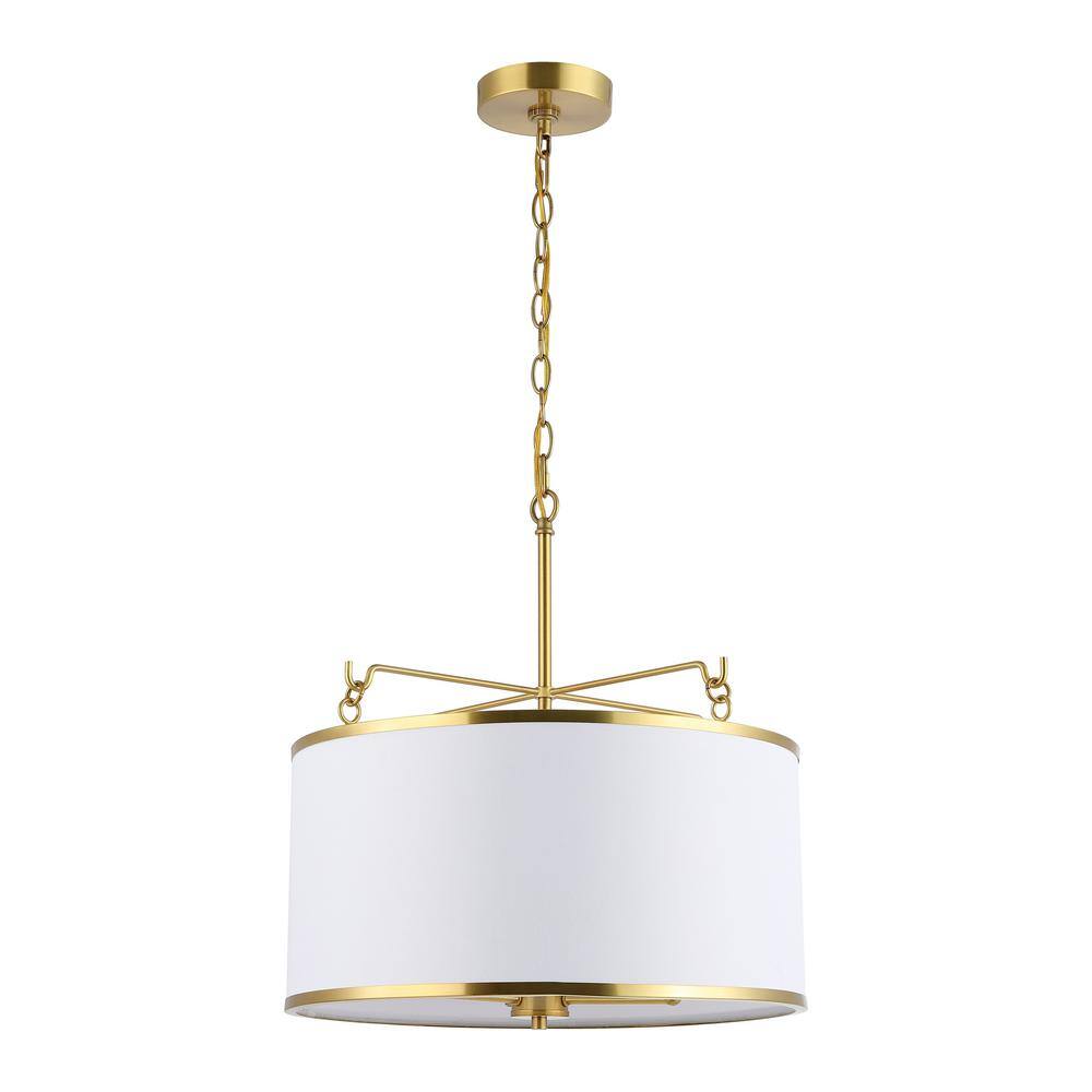 Elegant Krelia 17" LED Glass Pendant in Oil Rubbed Bronze