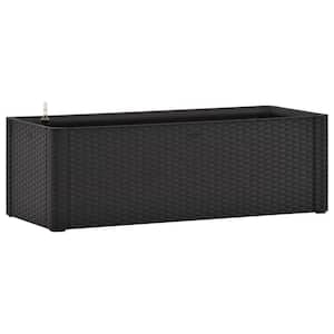 39.4 in. x 16.9 in. x 13 in. Anthracite PP Garden Raised Bed Planter Boxes with Self Watering System