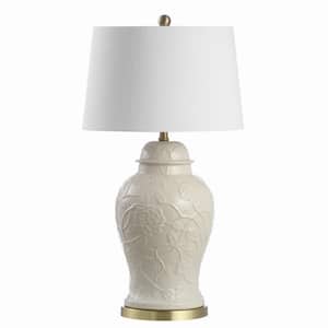Naiyou 29.5 in. Ceramic Cream Classic Traditional LED Lamp Table Lamp