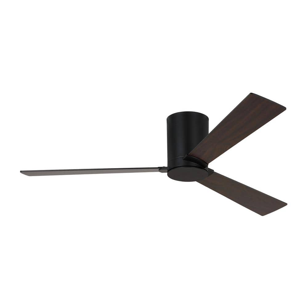 Midnight Black 52" Modern Reversible Ceiling Fan with Remote