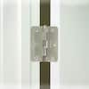 Everbilt 3-1/2 in. x 1/4 in. Radius Satin Nickel Door Hinge 14985