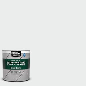 1 qt. #BWC-12 Vibrant White Solid Color Waterproofing Exterior Wood Stain and Sealer