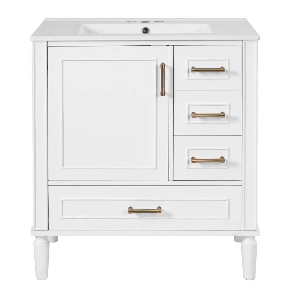 "30"" Modern Bath Vanity,Ceramic Sink,Soft Close Door,Multi-Size Storage Drawers" price history on PriceWatchPro