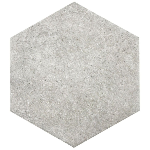 muracnタープHEXA ULTRA GLAY Merola Tile Traffic Hex Grey 8-5/8 in. x 9-7/8 in. Porcelain
