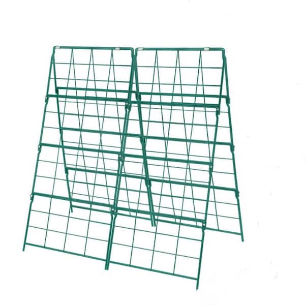 42 x 32 in Foldable Trellis for Raised Bed A Frame Metal Garden Trellis for Climbing Plants Outdoor(2-Pack)