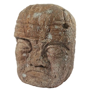 44.5 in. H Megalithic Olmec Head Grand Statue