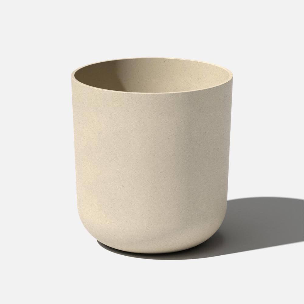 Veradek Kona 20 in. Sand Plastic Round Planter, Brown
