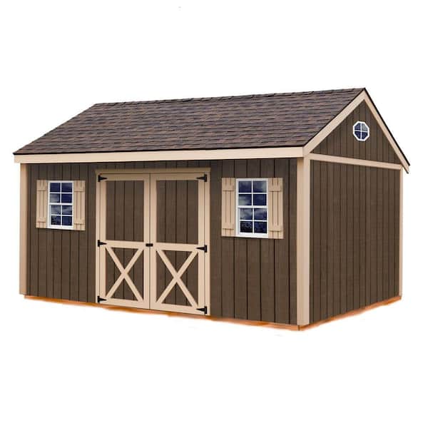 Best Barns Brookfield 16 ft. x 12 ft. Wood Storage Shed Kit with Floor