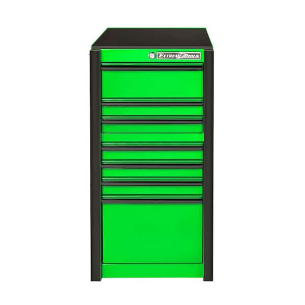 Extreme Tools 19 in. 7-Drawer Side Tool Chest in Green with Black Trim