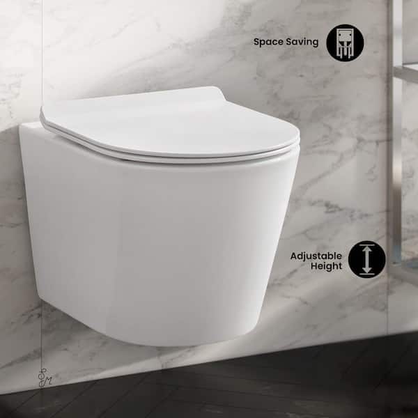 Swiss Madison Calice Wall-Hung Round Toilet Bowl Only in Glossy