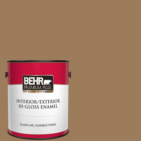 BEHR PREMIUM PLUS 1 gal. #N270-6 Westminster Hi-Gloss Enamel Interior/Exterior Paint