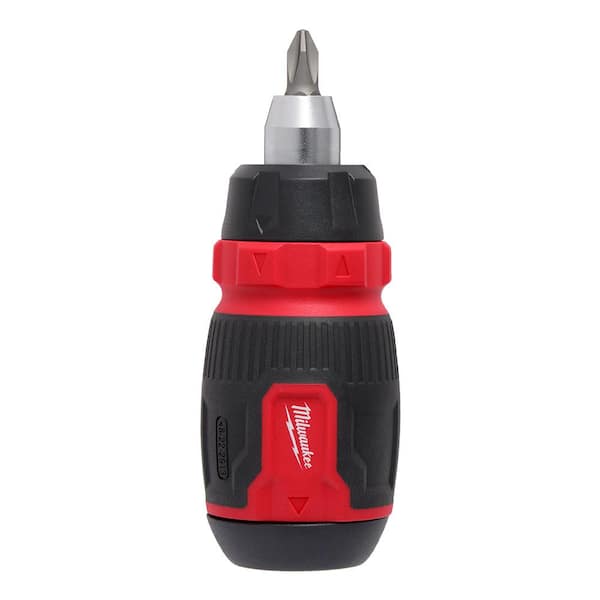 Milwaukee - 8-In-1 Ratcheting Compact Multi-Bit Screwdriver