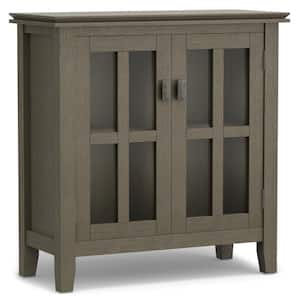 Artisan Solid Wood 30 in. Wide Contemporary Low Storage Cabinet in Farmhouse Grey