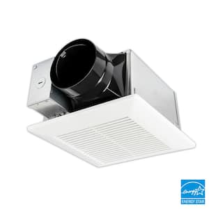 Whisper Mighty Pick-A-Flow 70/90 CFM Ceiling/Wall Bathroom Exhaust Fan, Energy Star with 9 in. x 9 in. Grille Footprint