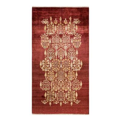 Solo Rugs Eclectic One Of A Kind, Rust Area Rug 4×6