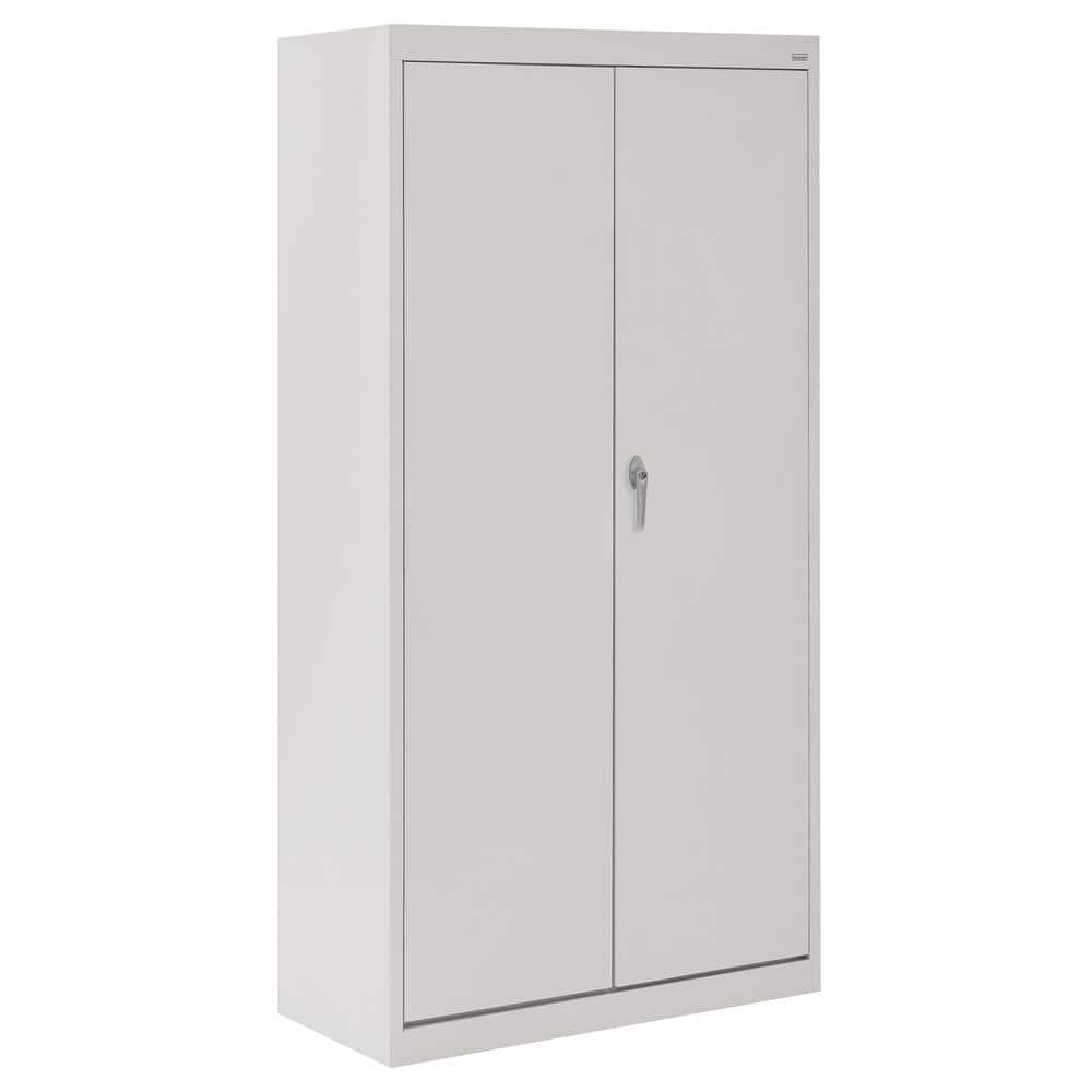 Sandusky Value Line Storage Series ( 30 in. W x 66 in. H x 18 in. D ) Garage Freestanding Cabinet in Dove Gray -  VF31301866-05