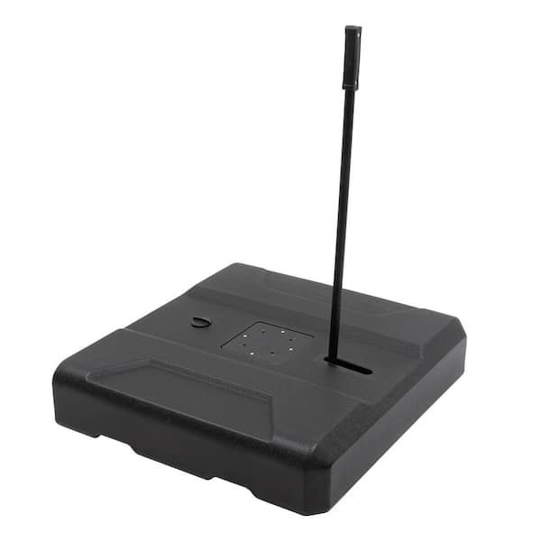 Pellebant 300 HDPE Cantilever Umbrella Base with Wheels in Black PB-UB009BLK - The Home Depot