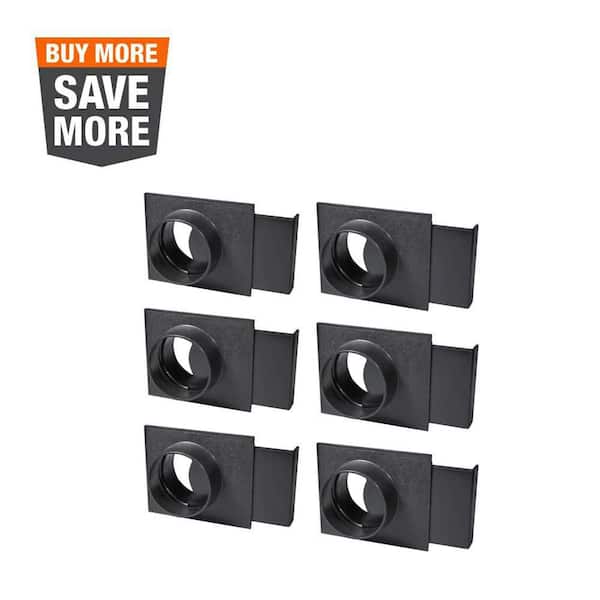 POWERTEC 4 in. Blast Gate for Dust Collector/Vacuum Fittings, Dust Collection Fittings (6-PacK)