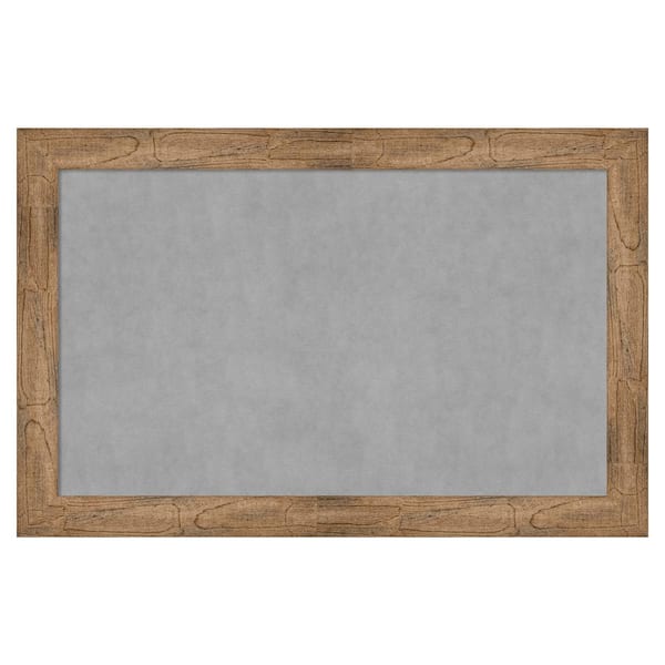 Amanti Art Owl Brown 46 in. x 30 in Framed Magnetic Board