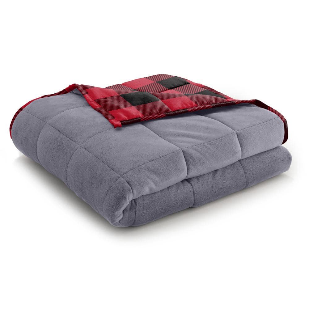 StyleWell Charcoal Gray 15 lb. Weighted Blanket WB-50×70-15C - The Home  Depot