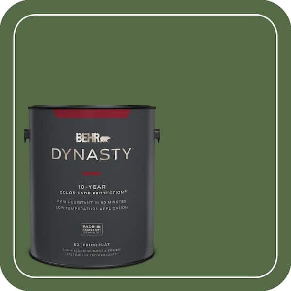 BEHR DYNASTY 1 gal. #430D-7 Pacific Pine Flat Exterior Stain-Blocking Paint & Primer