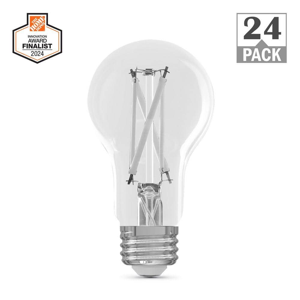100-Watt Equivalent A19 Dimmable White Filament CEC Clear Glass E26 LED Light Bulb Soft White 2700K (24-Pack) price history on PriceWatchPro