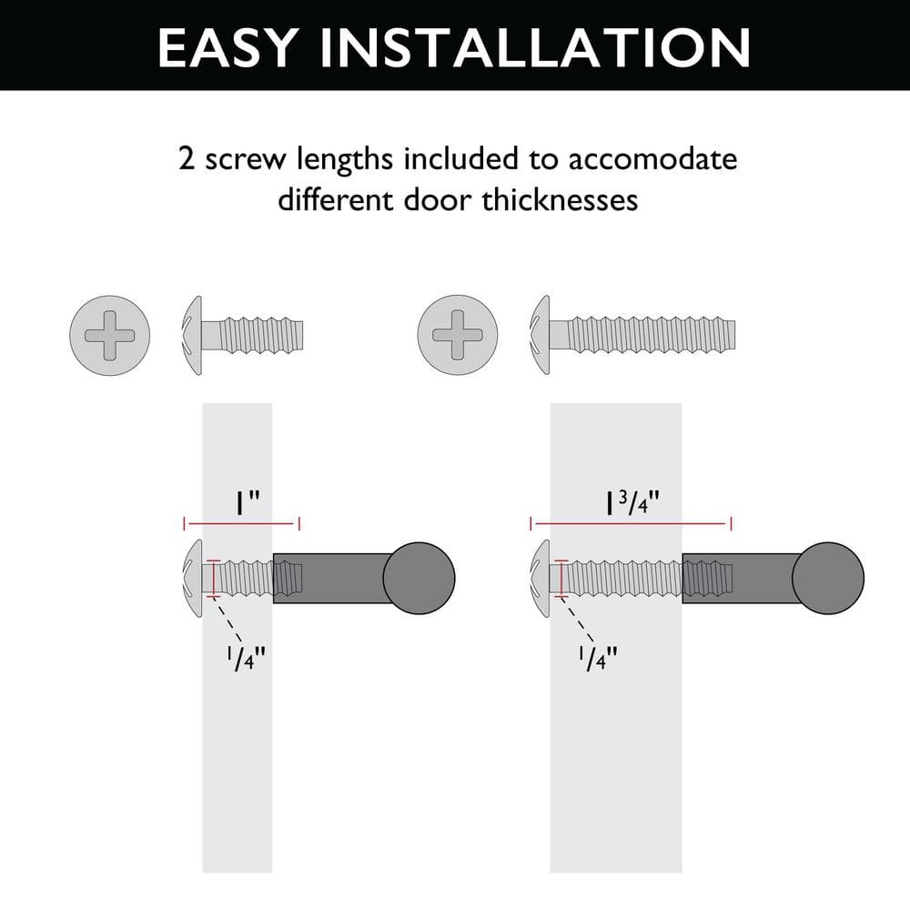 Matte Black Steel Double Hook 5-Pack