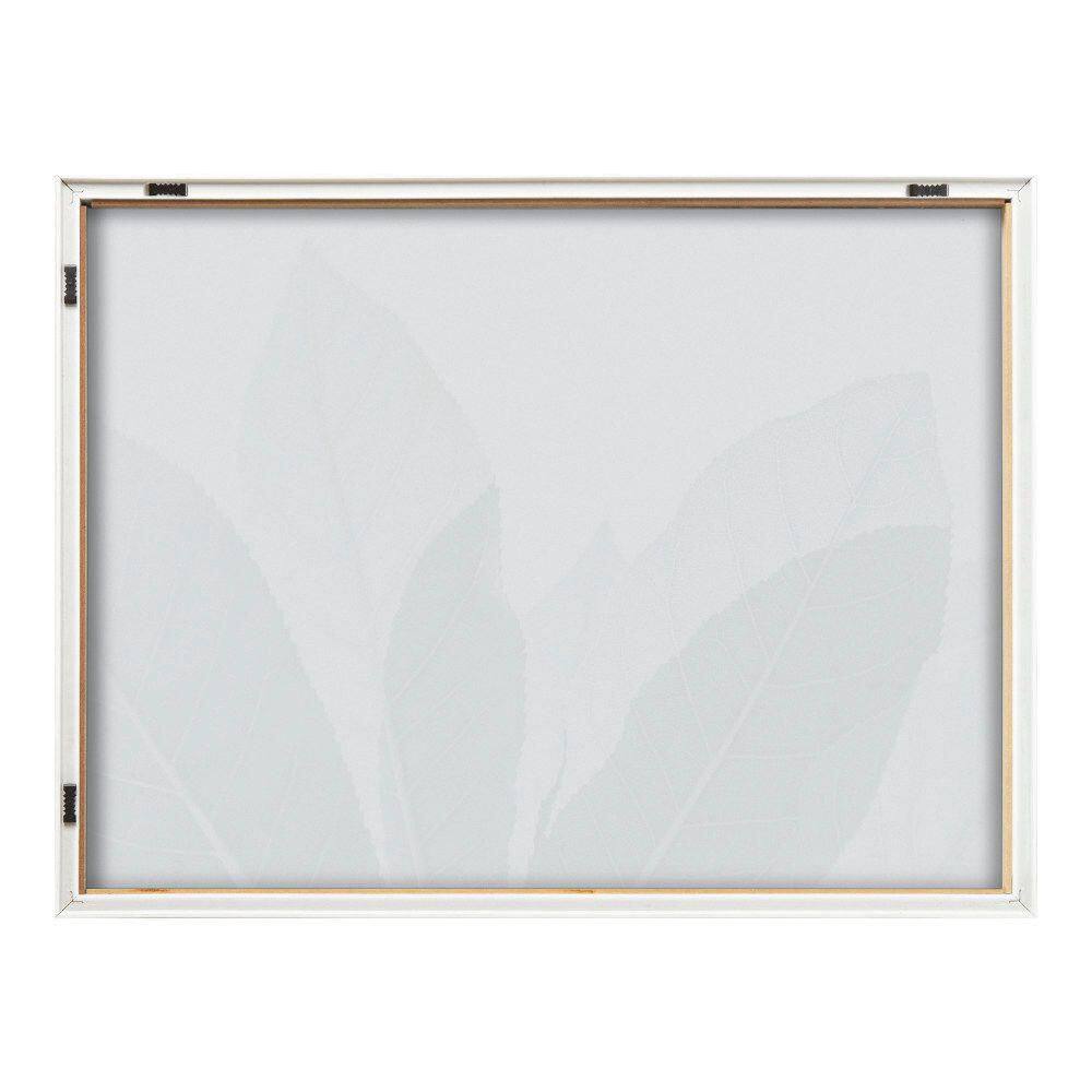 Modern Green Leaf Botanical Framed Glass Wall Art