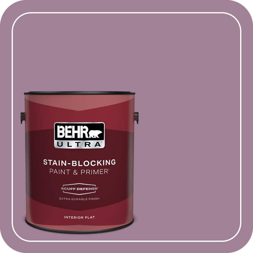 1 gal. #PMD-82 Violet Bouquet Extra Durable Flat Interior Paint & Primer price history on PriceWatchPro